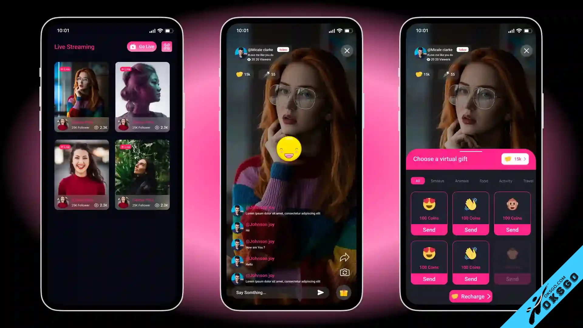 [OKSGO.COM] DTTube - Video-Reels-Podcast-Live Streaming Flutter App
