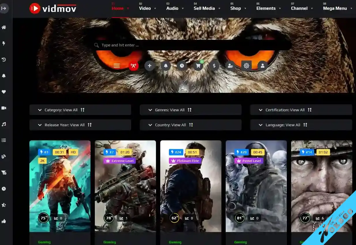 [OKSGO.COM] VidMov - Video WordPress Theme