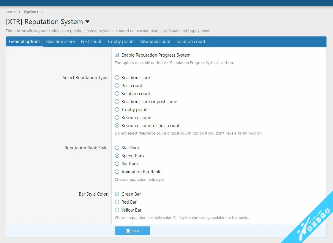 [OKSGO.COM] [XTR] Reputation System