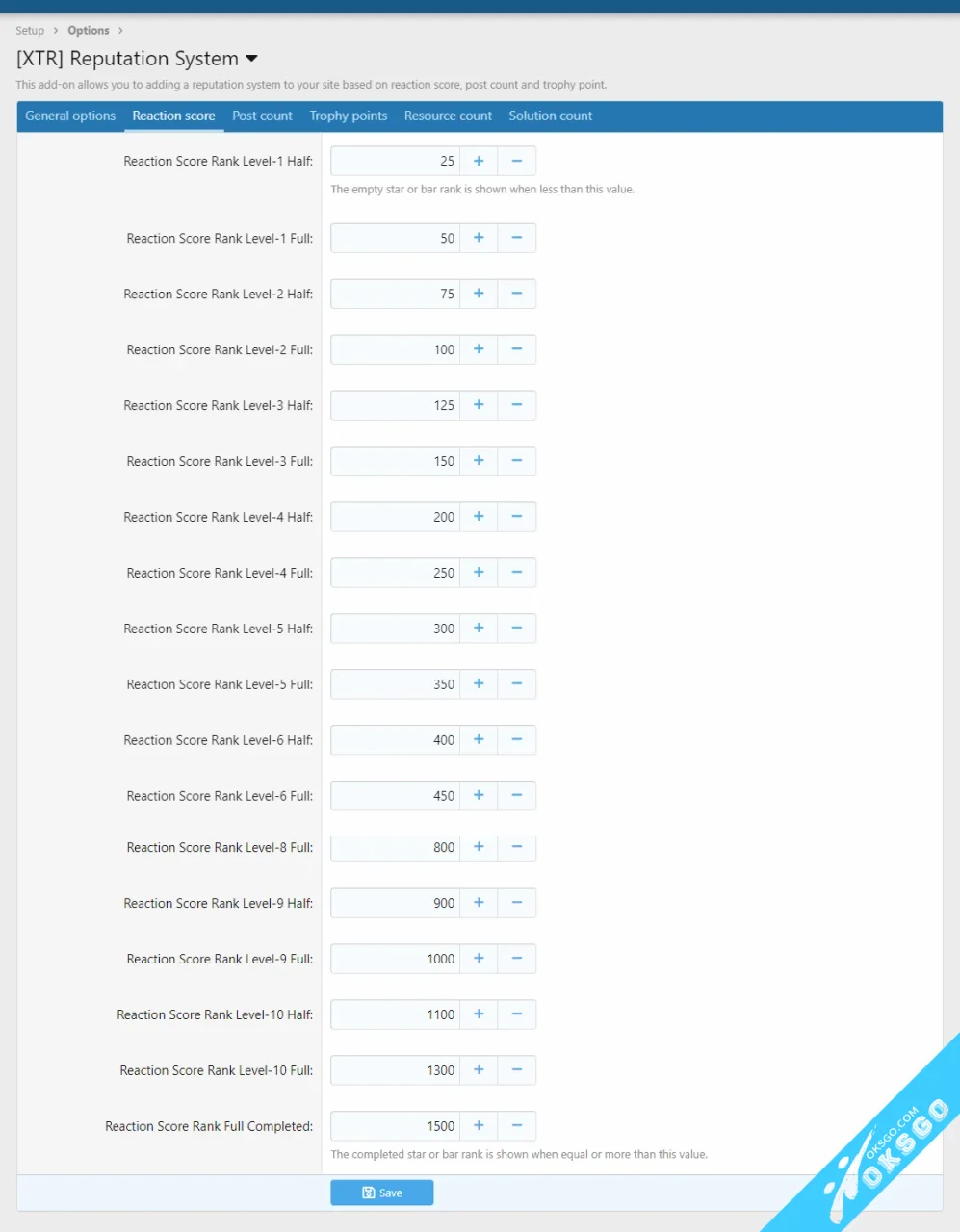 [OKSGO.COM] [XTR] Reputation System