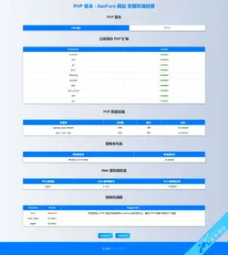 XenForo 新站安装的环境检查