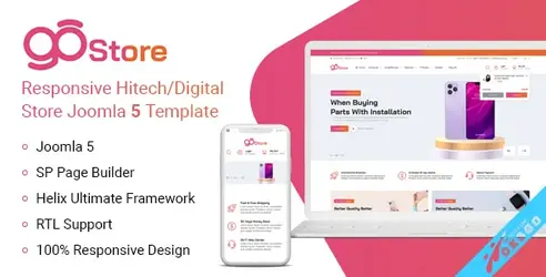 Sj GoStore - 高科技/数字商店 Joomla 5 模板