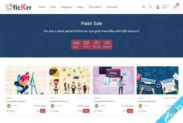 ficKrr - Multi Vendor Digital Products Marketplace + Subscription