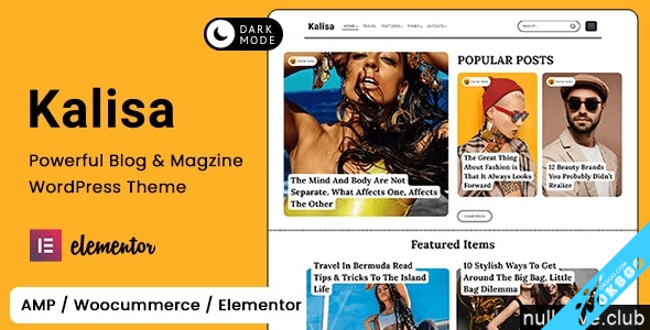 Kalisa | Blog & Magazine WordPress Theme