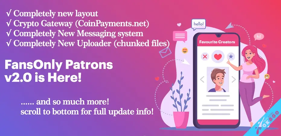 PHP FansOnly Patrons - Paid Content Creators Platform