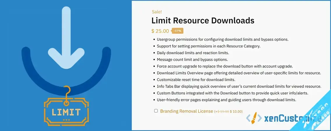 XenCustomize-Limit Resource Downloads 简体中文包