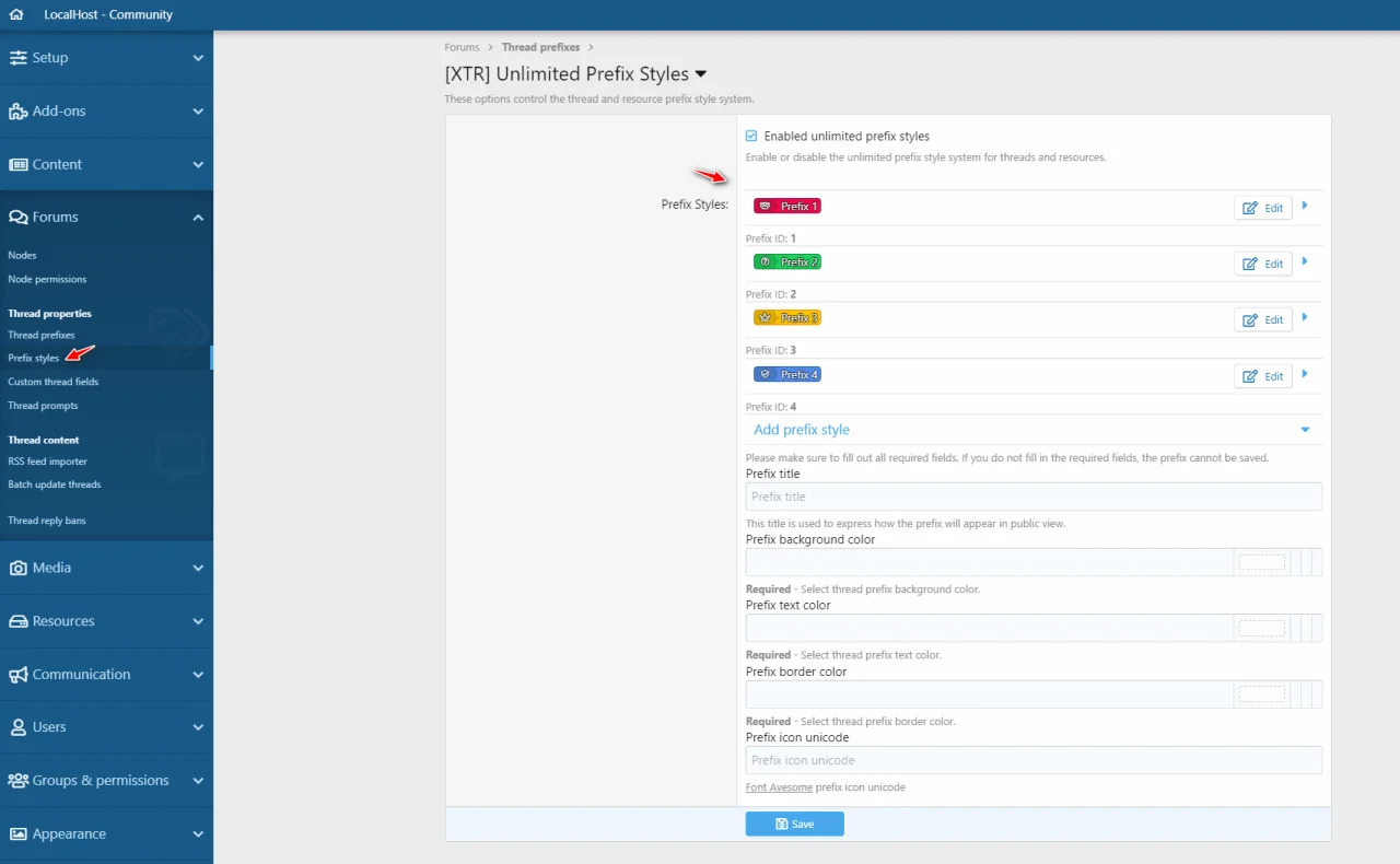 [XTR] Unlimited Prefix Styles