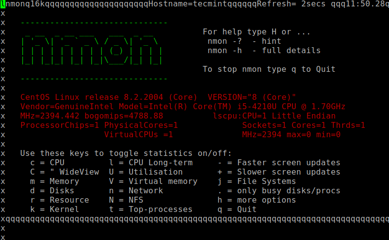 Nmon - Linux 性能监控工具